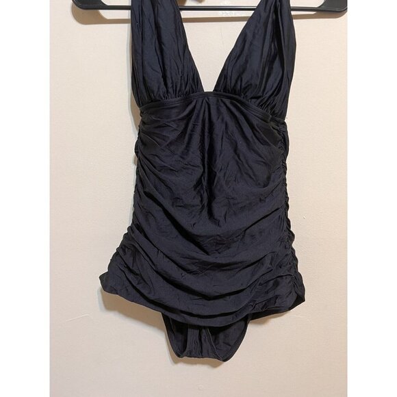 St.  JOHN women's black tie-up swimsuit Size 6 - Picture 2 of 8
